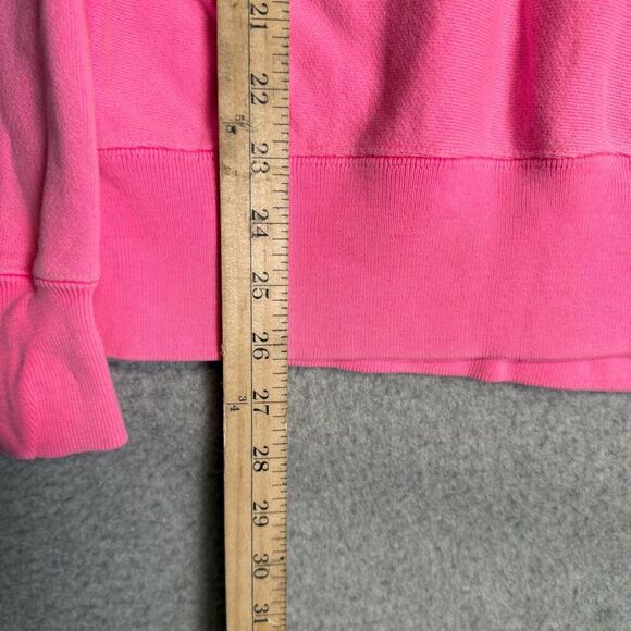 Vintage Champion 90s Reverse Weave Men's Medium Pink Oversized Crewneck Sweater - Picture 4 of 6